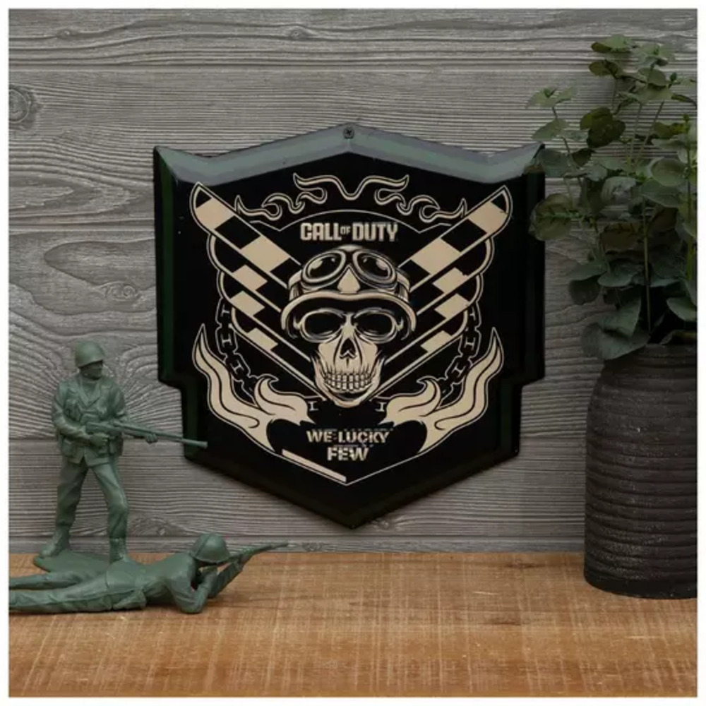 Call Of Duty Metal Wall Decor Black Ghost Skull Design Gamer Gift